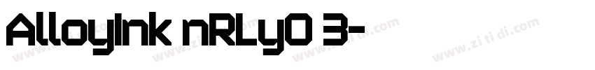AlloyInk nRLyO 3字体转换